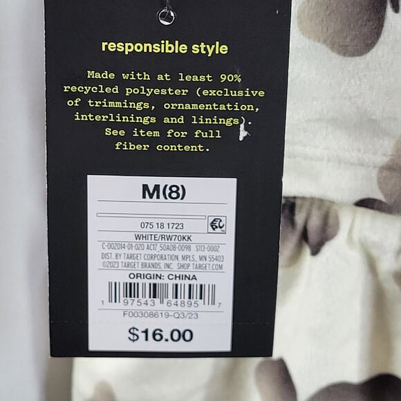 Art Class Kids Butterfly Print Pajama Set, Cream & Gray, Size M (8), NWT - Picture 3 of 6